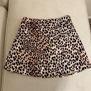 Princess Polly leopard print satin skirt